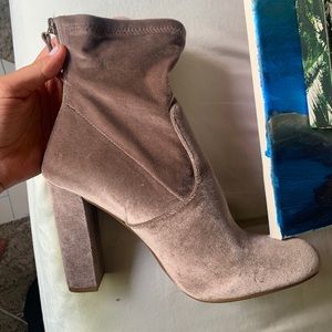 Steve Madden velvet booties